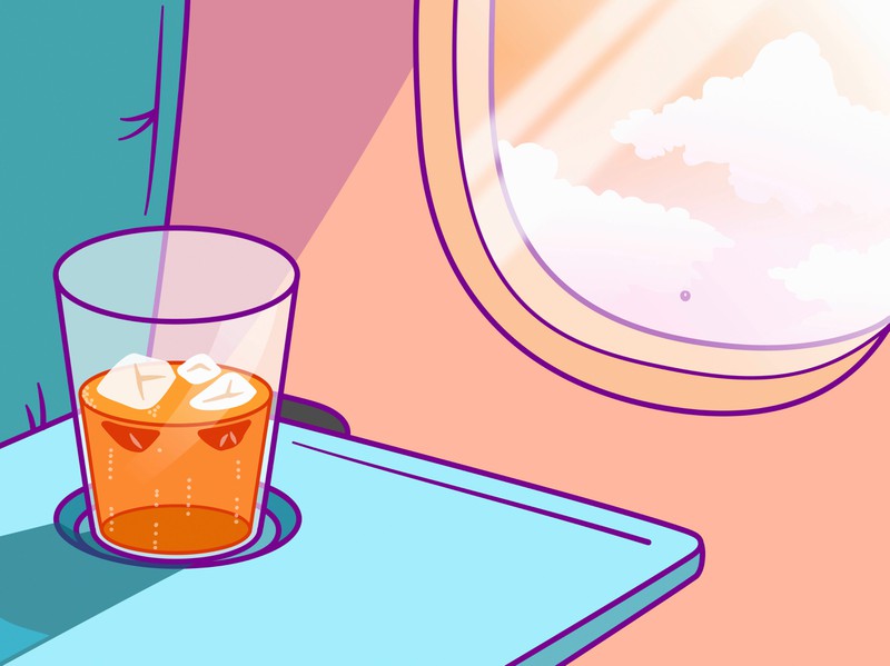 Zur Beruhigung der Nerven gab es früher im Flugzeug Gratis-Drinks