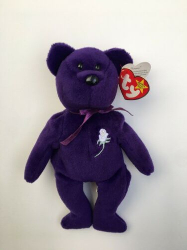 Princess Bear: 1997 wurde der lila Bär zum Andenken an Lady Di verkauft.