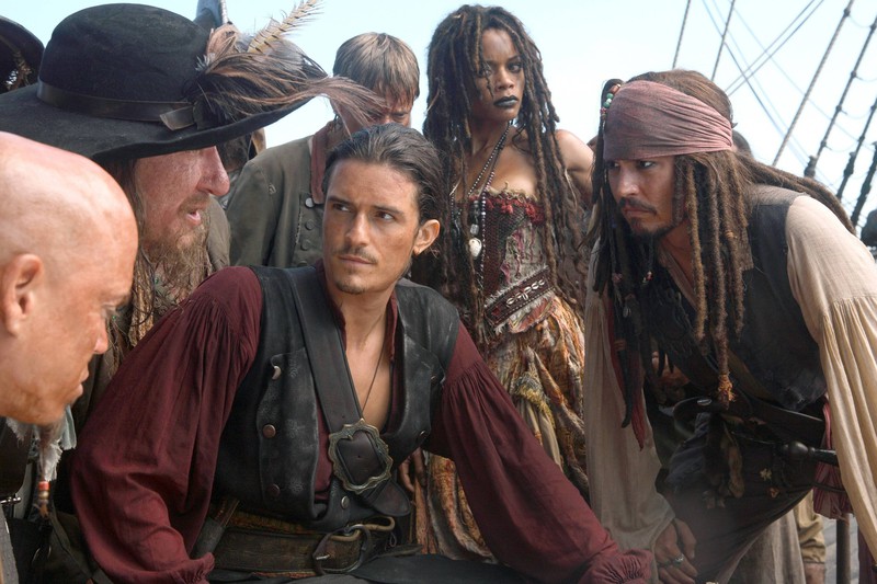 Szene aus "Fluch der Karibik" mit Johnny Depp und Orlando Bloom