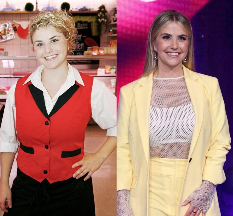 Beatrice Eglis Look hat sich über die Jahre hinweg verändert.