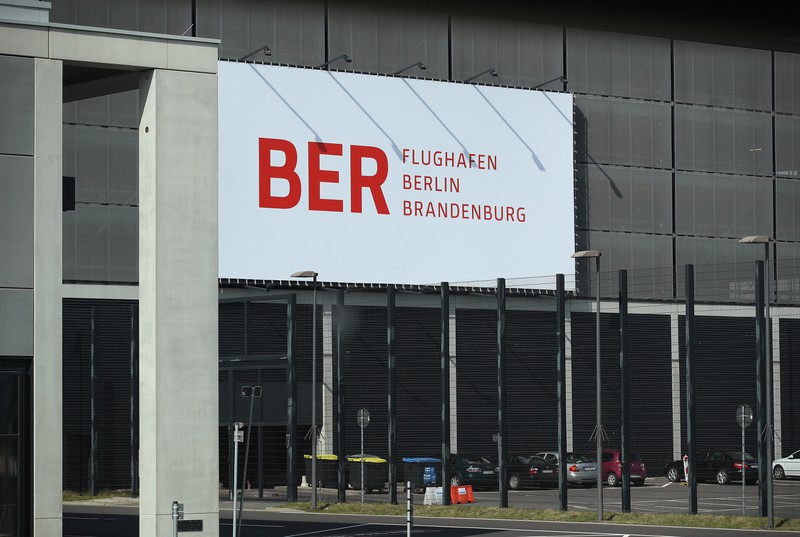 Die Baustelle des Flughafens BER.
