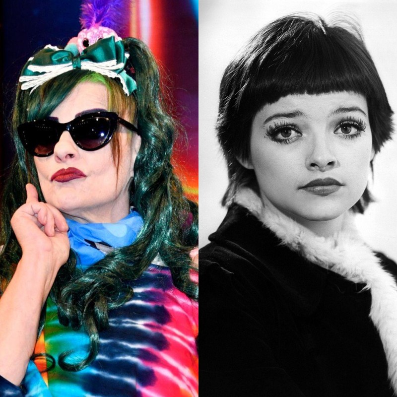 Der deutsche Star Nina Hagen sieht in der Öffentlichkeit besonders auffällig aus.