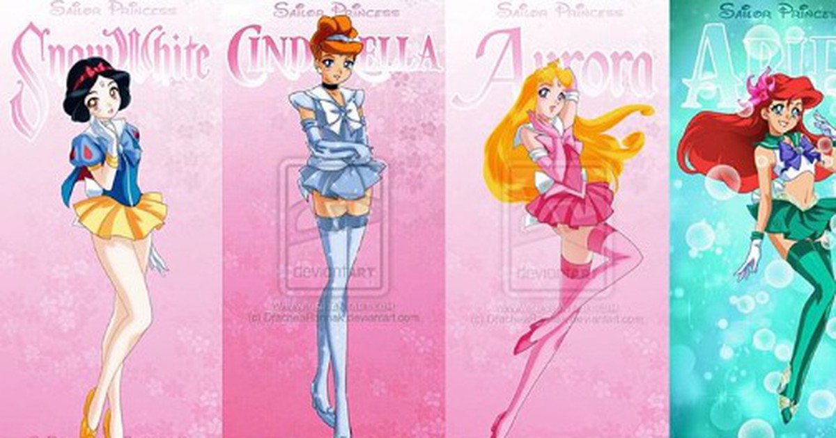 Wie sehen Disney Charaktere als Sailor Moon Kriegerinnen aus?