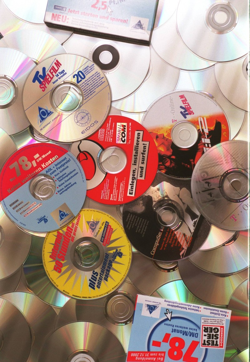 Dieses Bild zeigt CDs aus den 90ern.