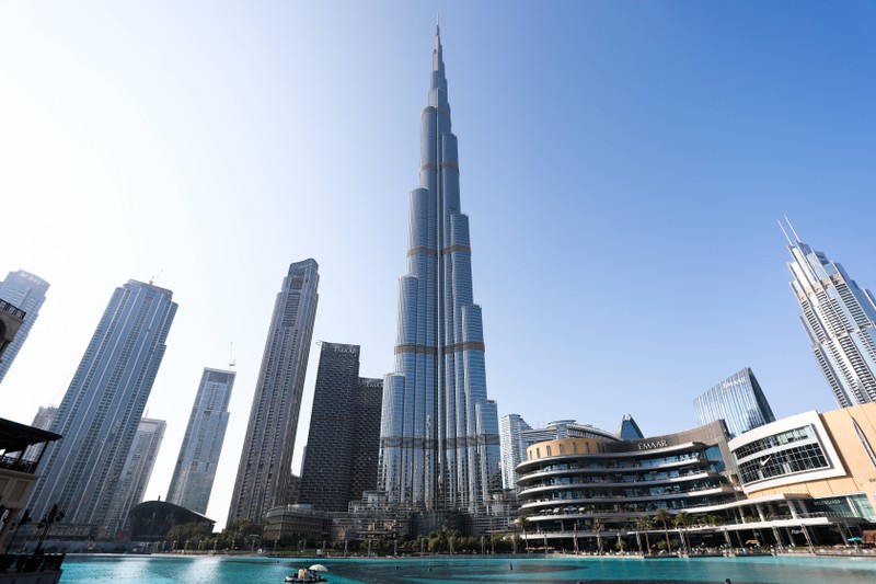 Der Burj Khalifa ist das höchste Gebäude der Welt.
