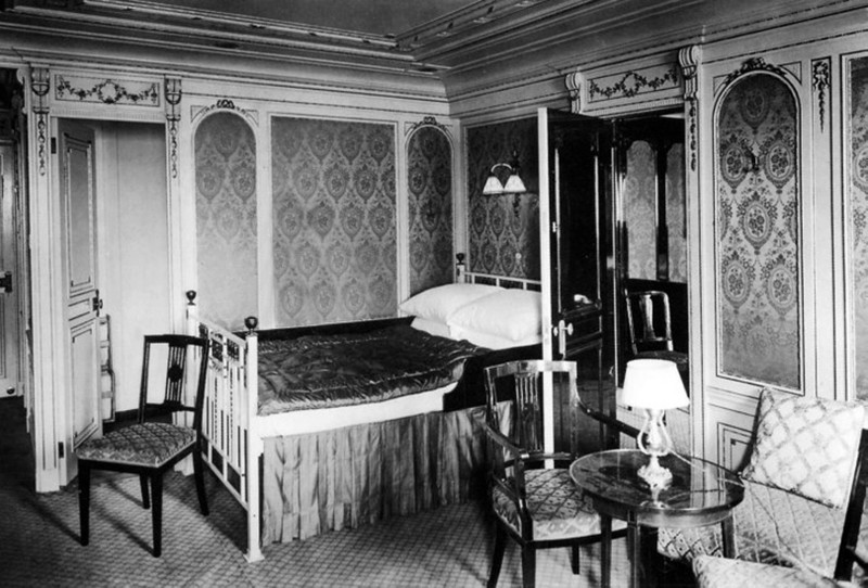 Die Suiten der 1. Klasse waren luxuriös eingerichtet.