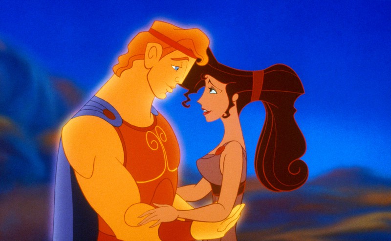 Die Romanze zwischen Herkules und Meg im Disney-Film hat es so nicht gegeben.