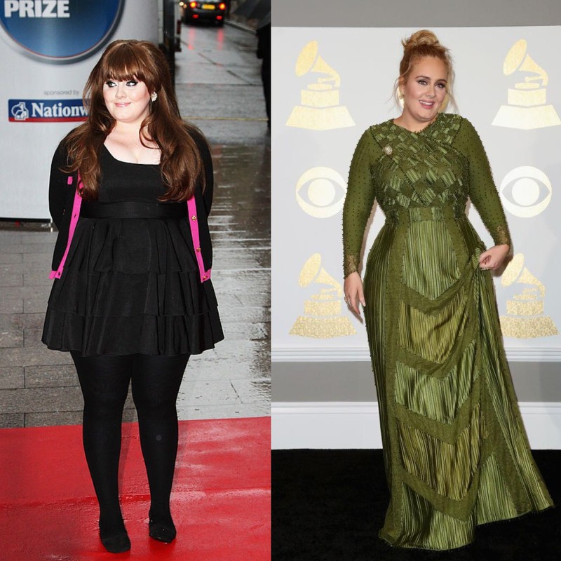 Sängerin Adele hat seit ihrem Karrierebeginn viel an Gewicht verloren