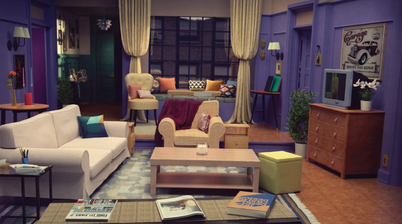 Auf dem Bild sieht man das Wohnzimmer aus "Friends" und das Wohnzimmer gibt es jetzt bei IKEA.