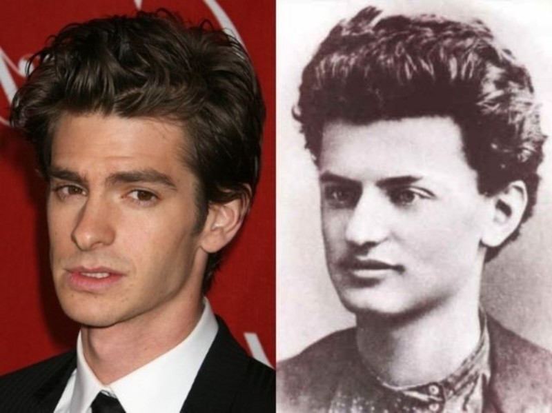 Auch Andrew Garfield hat einen historischen Doppelgänger.