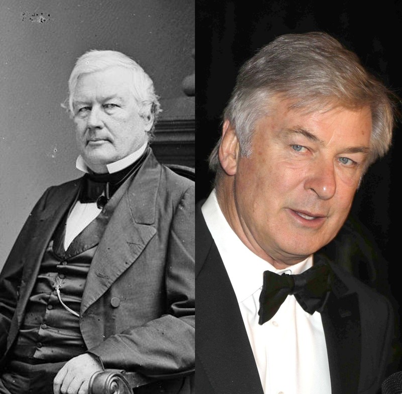 Millard Fillmore sieht dem berühmten Schauspieler Alec Baldwin sehr ähnlich.