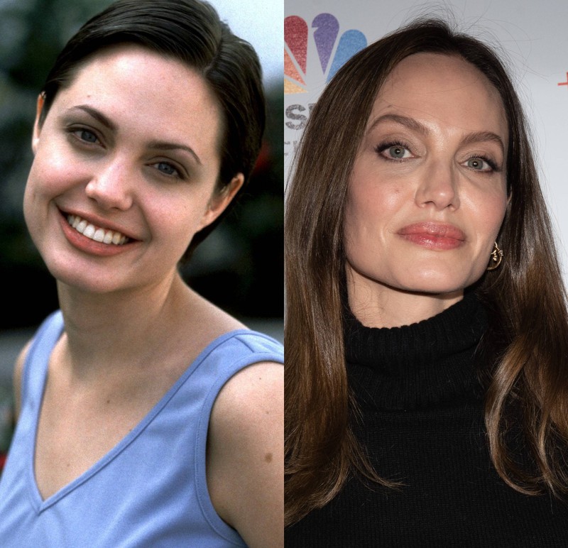 Wir kennen Angelina Jolie schon lange, doch tatsächlich erinnern wir uns gar nicht mehr so gut an ihr früheres Aussehen
