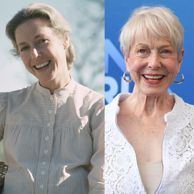 Karen Grassle 1978 als Caroline Ingalls und 2024 auf einer Convention.