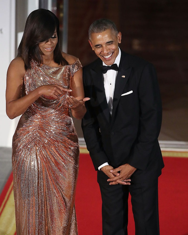 Michelle Obama stand als First Lady immer an Barack's Seite.