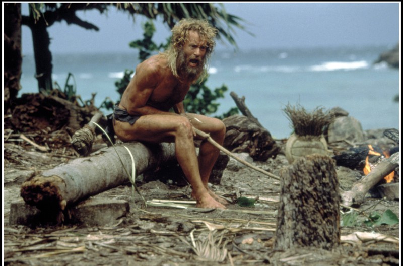 Tom Hanks in seiner Paraderollen bei "Cast Away".