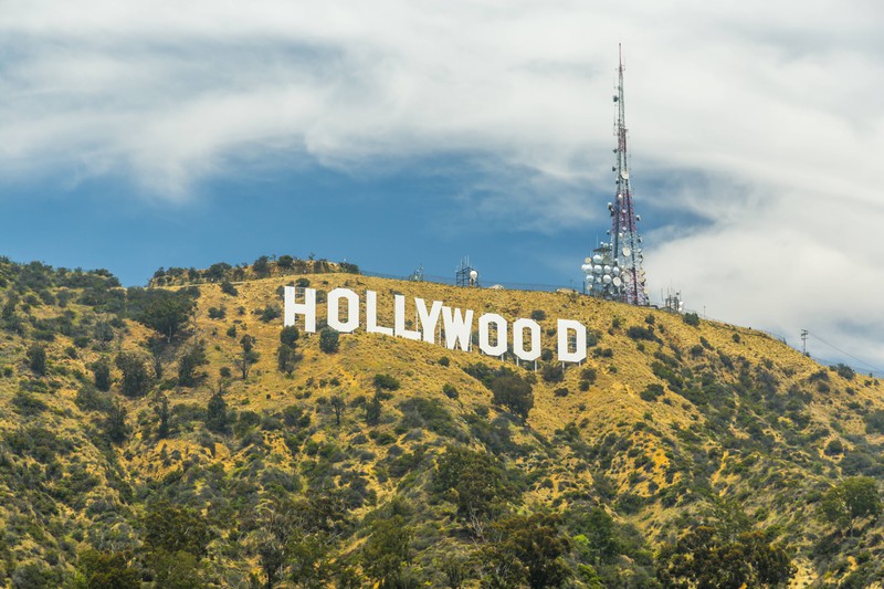Das weltberühmte Hollywood-Sign.