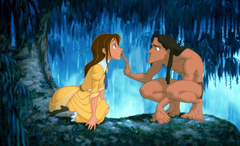 Zu sehen ist der titelgebende Charakter Tarzan aus dem gleichnamigen Disney-Film.