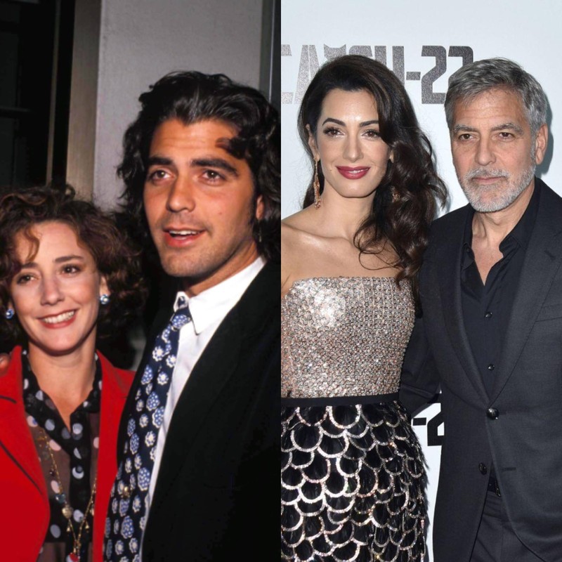 Es ist George Clooney zu erkennen, der zuerst mit Talia Balsam verheiratet war und jetzt mit Amal Clooney verheiratet ist