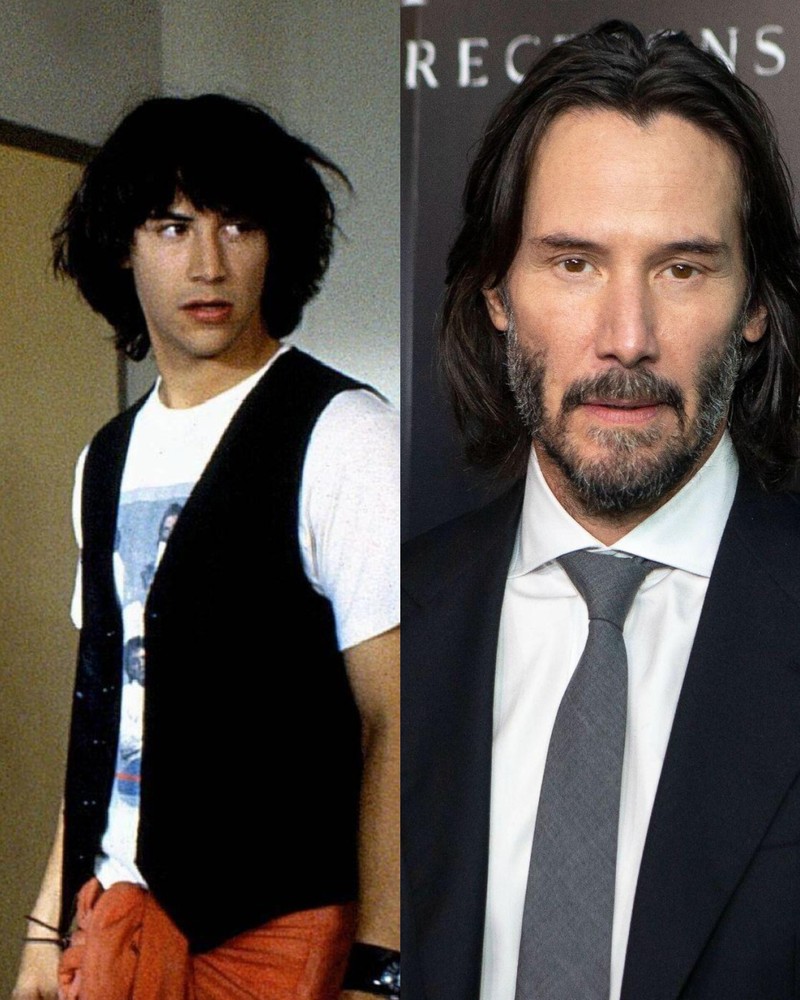 In jungen Jahren sah der Schauspieler Keanu Reeves etwas anders aus, als heute.