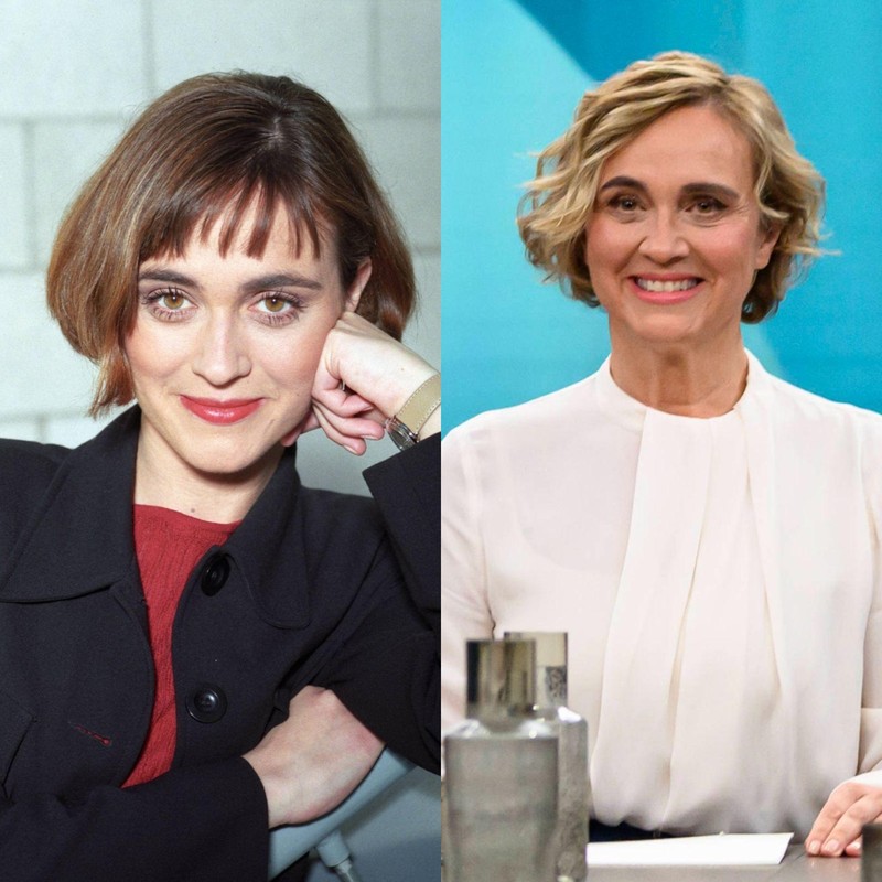 Caren Miosga sah zu Beginn ihrer Karriere noch ganz anders aus.