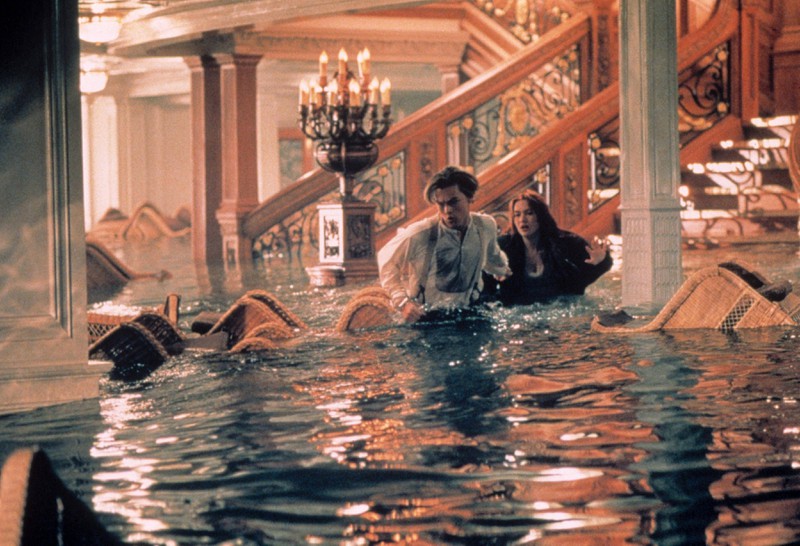 Die Darsteller der Titanic mussten sich immer wieder in Whirlpools aufwärmen.
