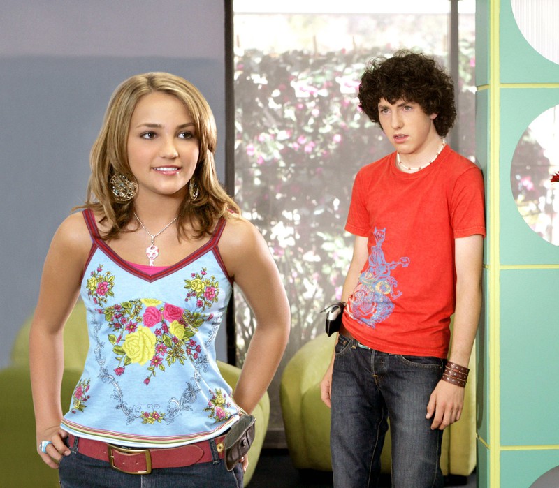 Zoey und Chase am Set der Serie Zoey 101.