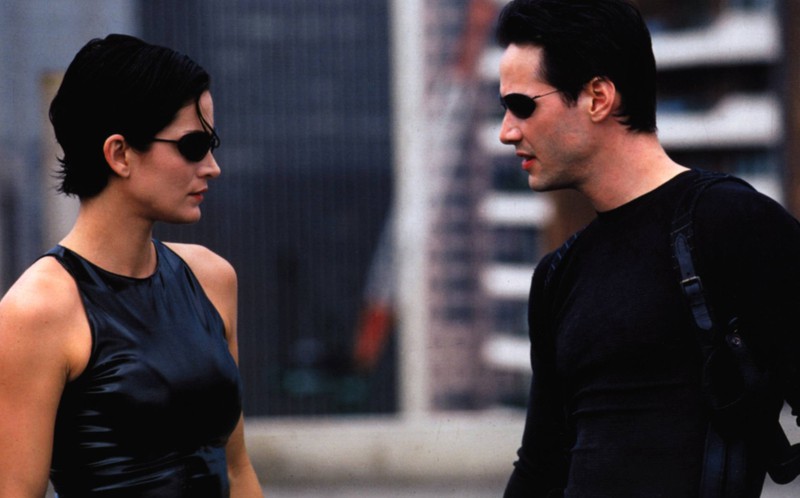 Neo und Trinity im ersten Teil von „Matrix“.