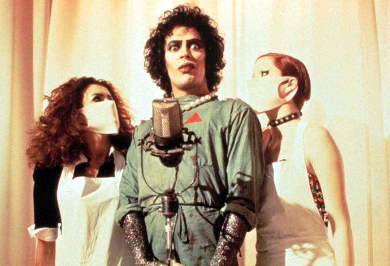 Ein Foto des Films „The Rocky Horror Picture Show“, der 1975 Premiere feierte