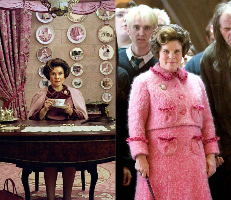 Auch die Farbe von Dolores Umbridge verändert sich im fünften Harry Potter Film.