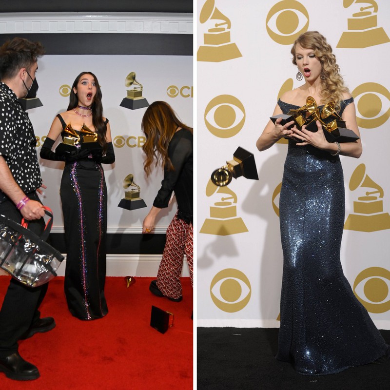 Sowohl Olivia Rodrigo als auch Taylor Swift machten einen ihrer Grammys kaputt.