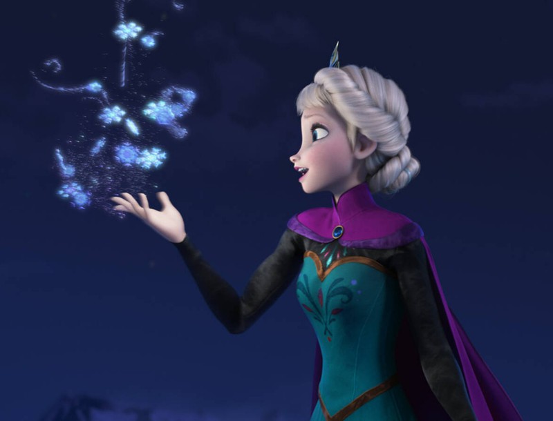 Bei Elsas Image-Wandel ignorieren ihre Haare die physikalischen Gesetze.