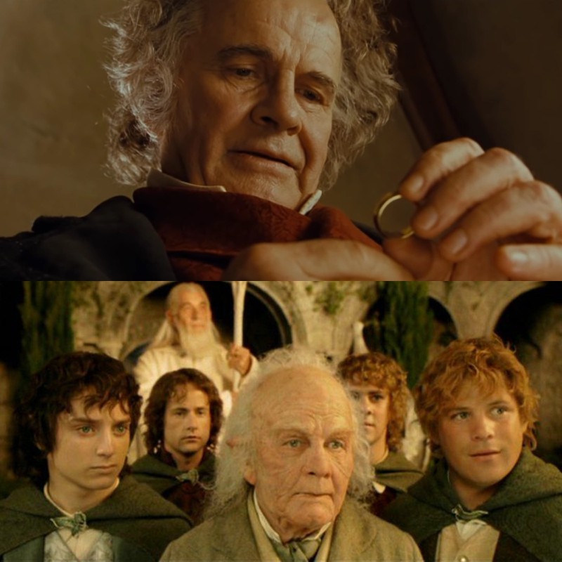 Nachdem Bilbo seinen Ring verlor, schien er ziemlich schnell gealtert zu sein.