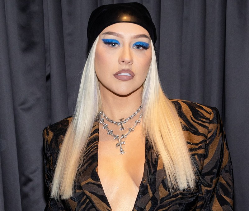 Christina Aguilera, bekannte Sängerin und Schauspielerin, 2021 in Las Vegas