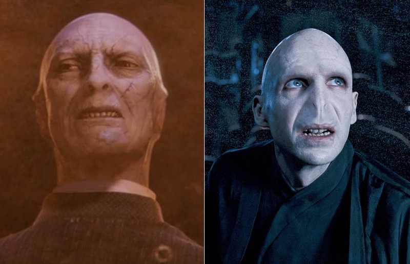 Ralph Fiennes übernahm die Rolle des Lord Voldemort in den späteren Filmen von Richard Bremmer.