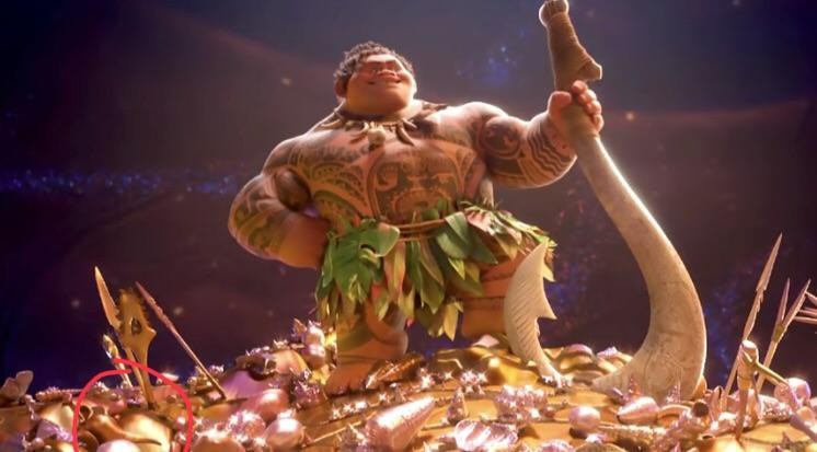 In „Vaiana" ist der Flaschengeist von Aladdin zu sehen