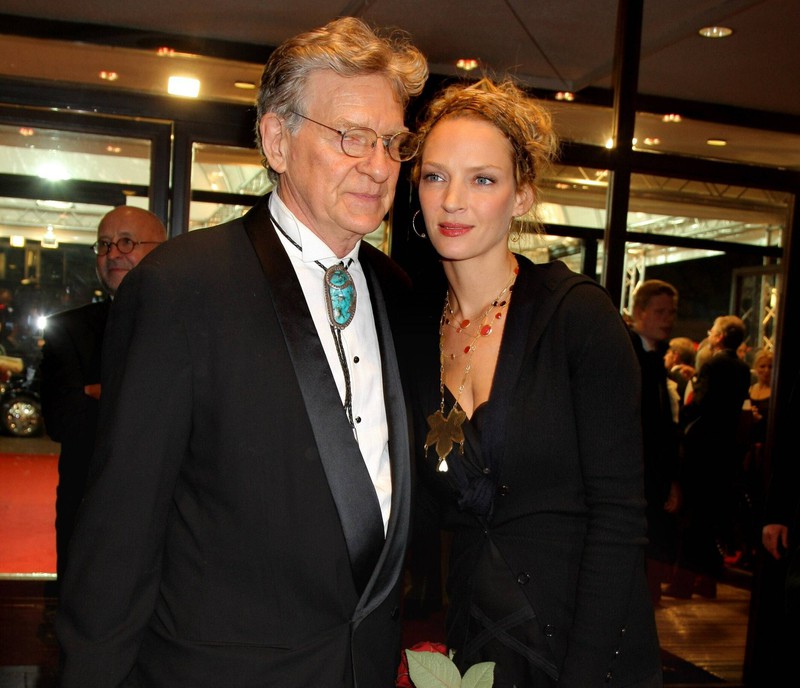 Uma Thurman besuchte mit ihrem Vater Robert 2008 die Operngala für die Deutsche AIDS -Stiftung.