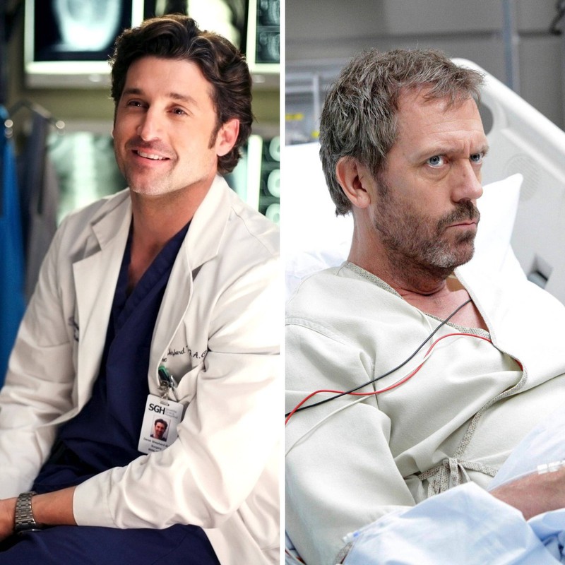 Patrick Dempsey und Hugh Laurie verkörperten sehr berühmte TV Ärzte.