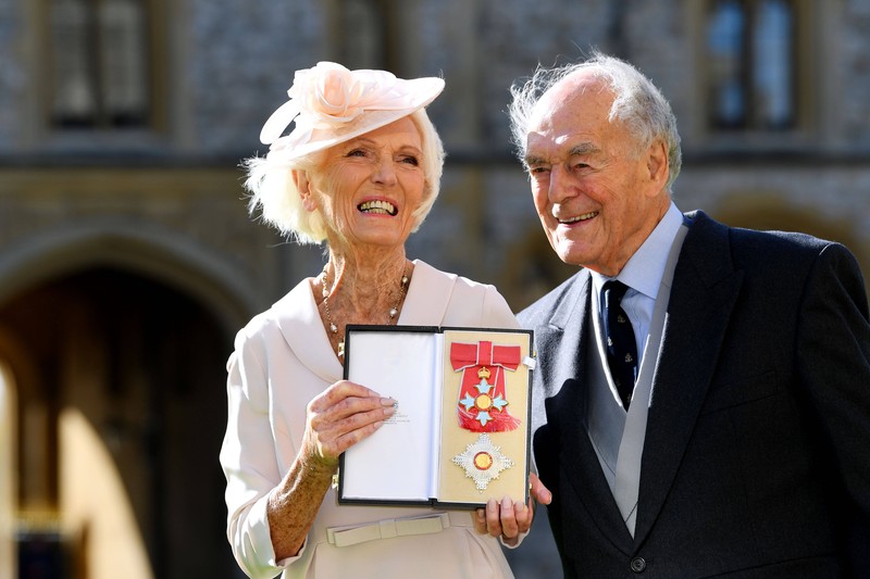 Paul Hunnings und Mary Berry wurde erst spät ein Ehepaar.