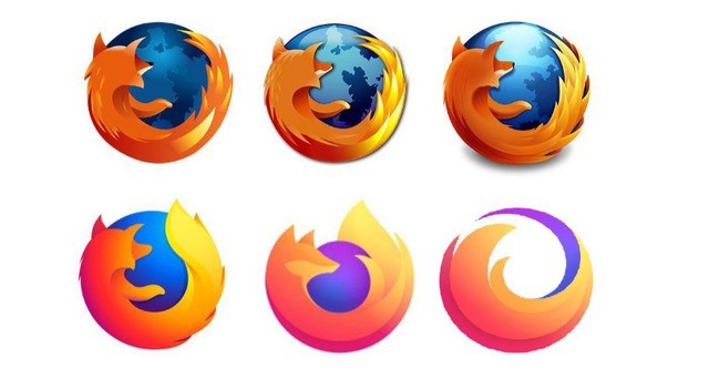 Das Mozilla Firefox Logo hat sich über all die Jahre sehr verändert.