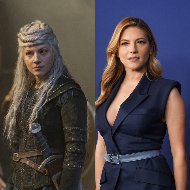 In der letzten Staffel besaß sie weiße Haare, doch im echten Leben trägt die „Vikings"-Darstellerin blonde Wellen.
