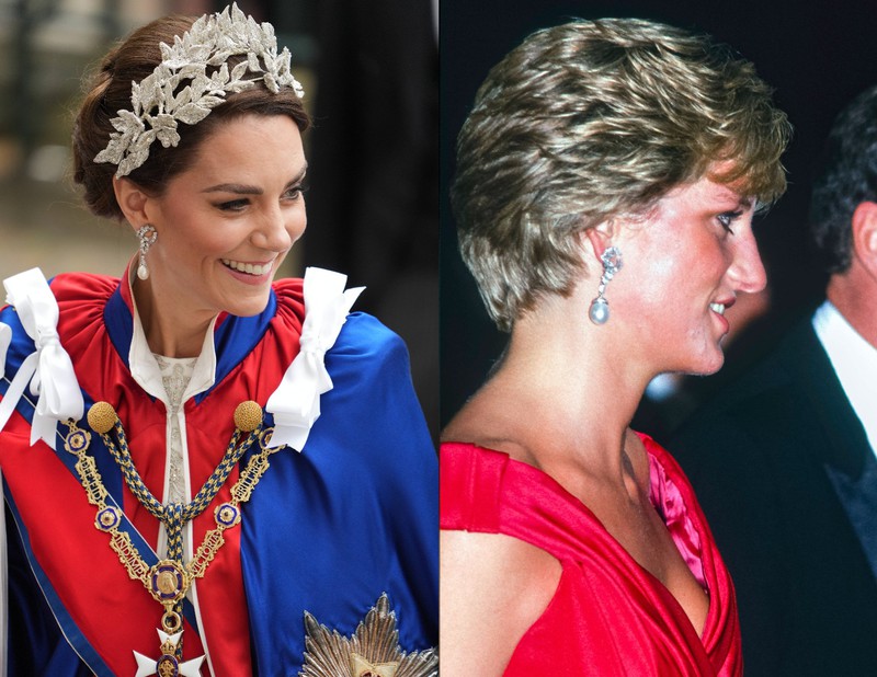 Prinzessin Kate trug bei der Krönung von King Charles die Ohrringe von Prinzessin Diana