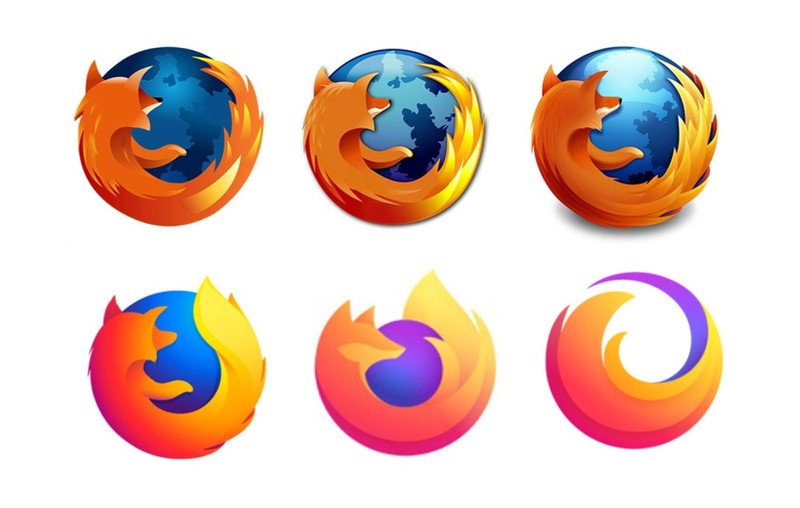 Mal so detailliert und nun ein halbgeschlossener Kreis: Das Firefox Logo hebt sich drastisch vom Alten ab.