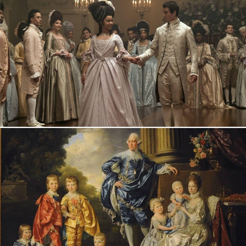 Es gab wirklich King George III, der mit Charlotte verheiratet war.