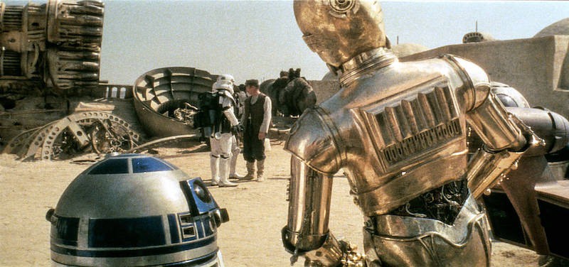 Yoda erkennt den Droiden R2-D2 nicht mehr.