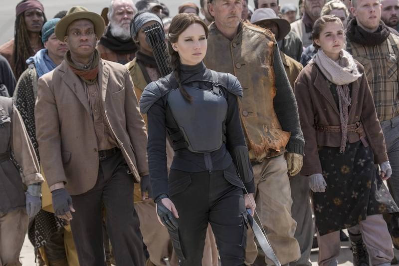 Jennifer Lawrence führte als Katniss Everdeen die Rebellion gegen das Kapitol an.