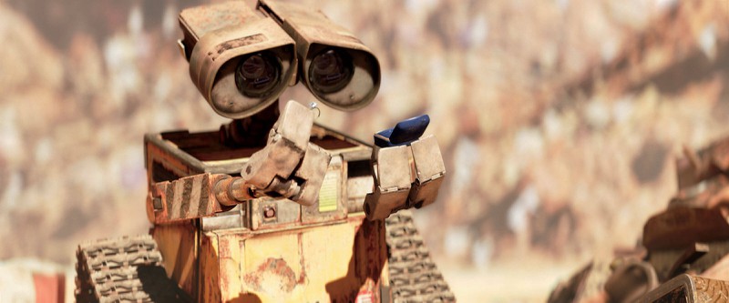 „Wall-E“ erzählt die Geschichte eines Roboters, der die Erde reinigen muss.