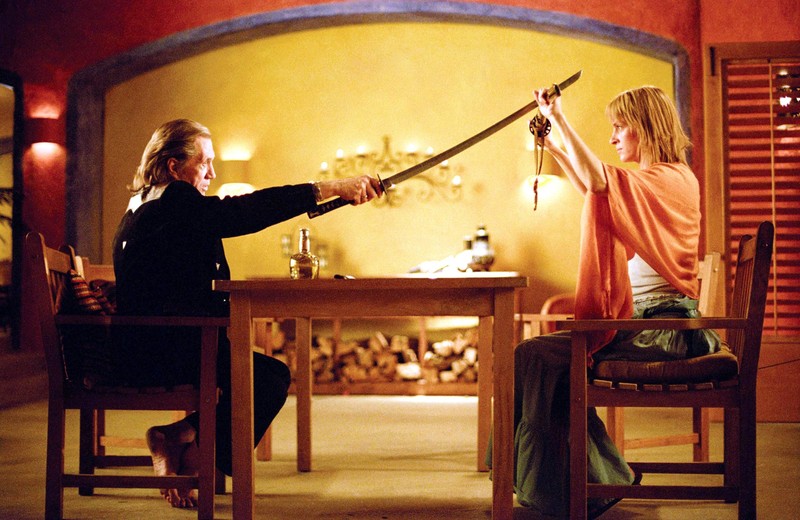 Uma Thurman spielt die Hauptrolle in „Kill Bill: Volume 1“.