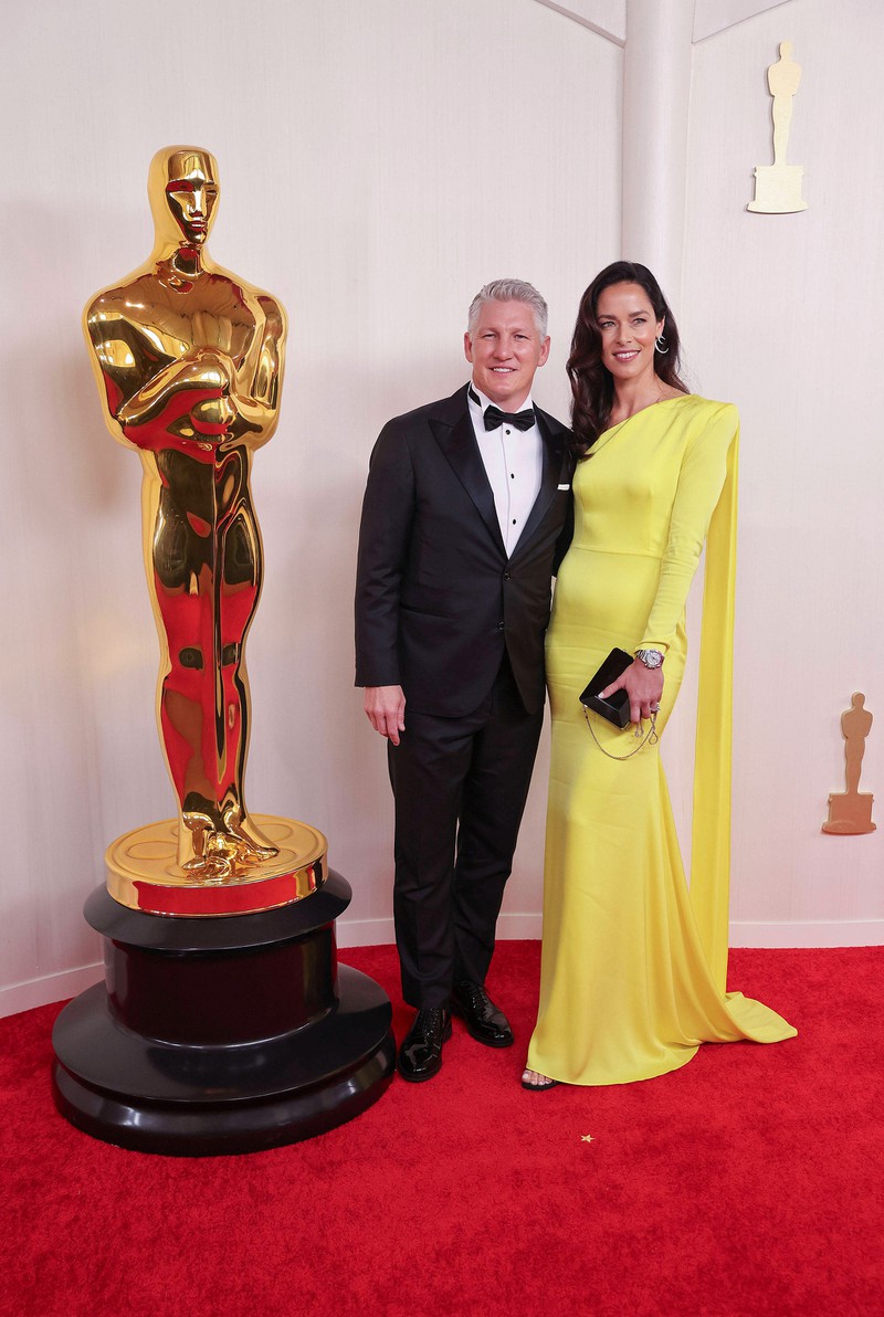 Bastian Schweinsteiger und seine Frau Ana Ivanovic waren bei den Oscars 2024