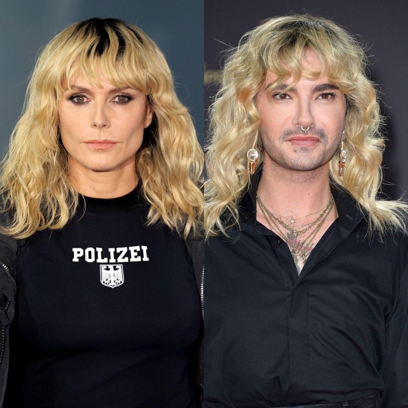 Heidi Klum und Bill Kaulitz als Doppelgänger? Heidi überrascht mit einer neuen Frisur.