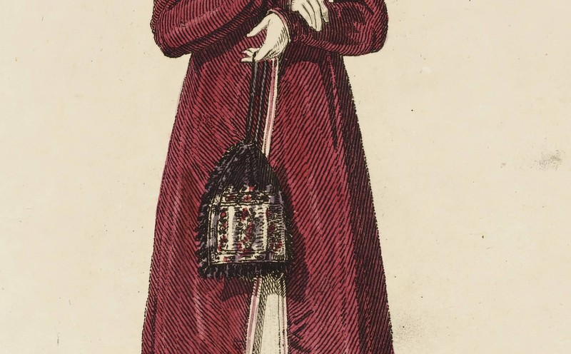 Das Ridikül wurde im 19. Jahrhundert als Tasche von den Damen getragen.
